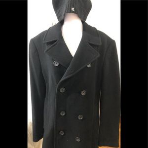 Banana Republic Stylish Black Pea coat